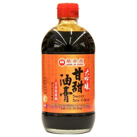 Wan Ja Shan Sweet Soy Glaze Without Preservatives 15 oz  - 万家香 甘甜油膏 450ml