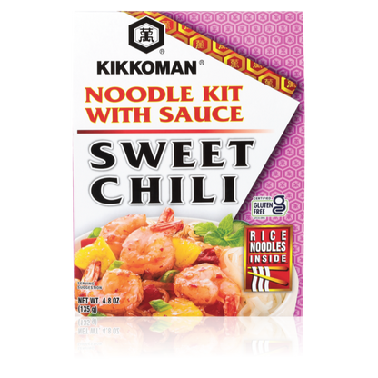 Kikkoman SWEET CHILI Noodle Kit With Sauce - 日本万字甜辣拌面料理包（不含麸质）