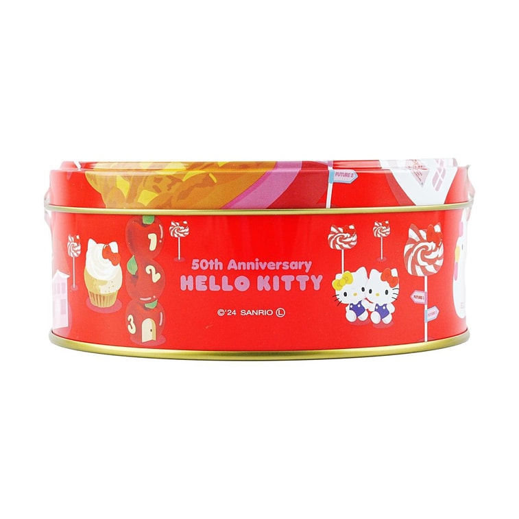 Hello Kitty 50th Biscuit Tin ,2.11 oz - 凯蒂猫50周年饼干盒