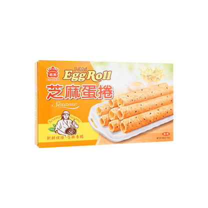 台湾IMEI义美 芝麻蛋卷 4支入 60g-Egg Roll Sesame Flavor 60g