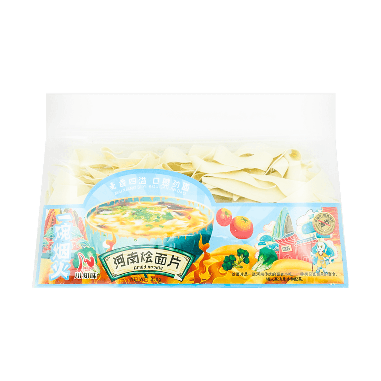 YWYH Henan-Style Dried Noodles, 12.34oz - 一碗烟火 河南烩面片 350g