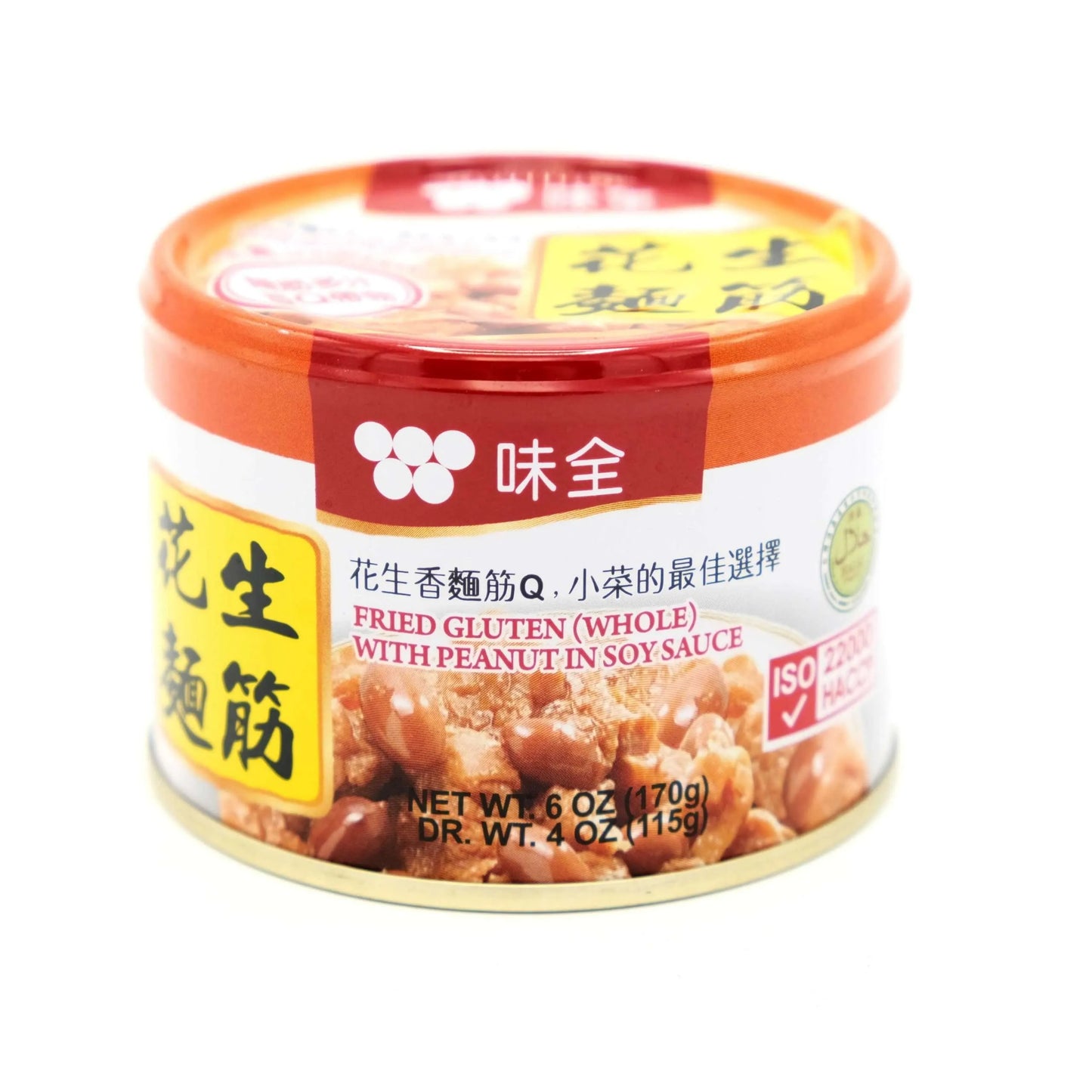 味全 花生面筋 - 6 oz (170 g) - WEI-CHUAN FRIED GLUTEN W/PEANUT