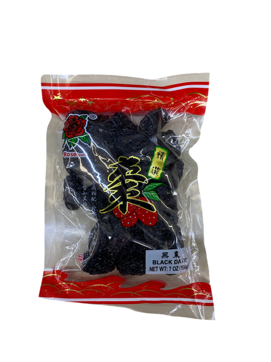 玫瑰牌黑棗198g- RO SE BRAND BLACK DATE 7 oz