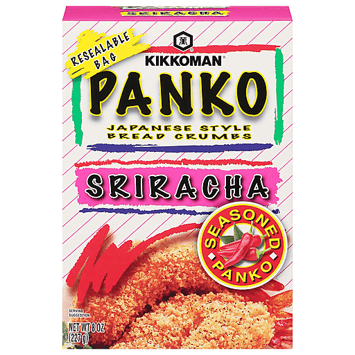 Kikkoman Japanese Style Bread Crumbs, Sriracha - 日本万字 面包屑 是拉差辣椒酱味 8oz/227g