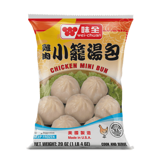 Wei-Chuan chicken mini bun - 味全雞肉小籠湯包20 oz