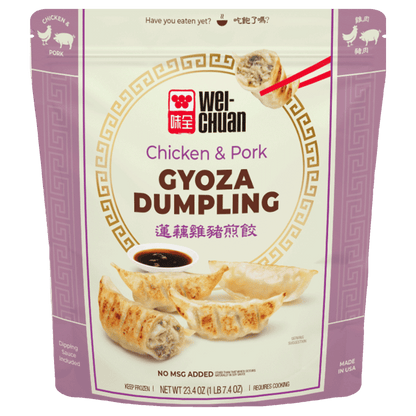 WC Chicken &amp; Pork Gyoza Dumpling - 味全蓮藕雞豬煎餃23.4oz