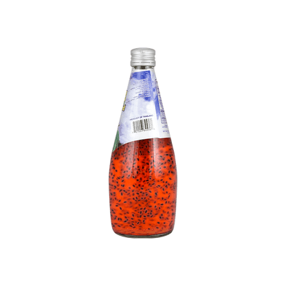 Basil Seed Drink Watermelon Flavor 9.8oz - 蜜蜂牌 西瓜罗勒籽饮料