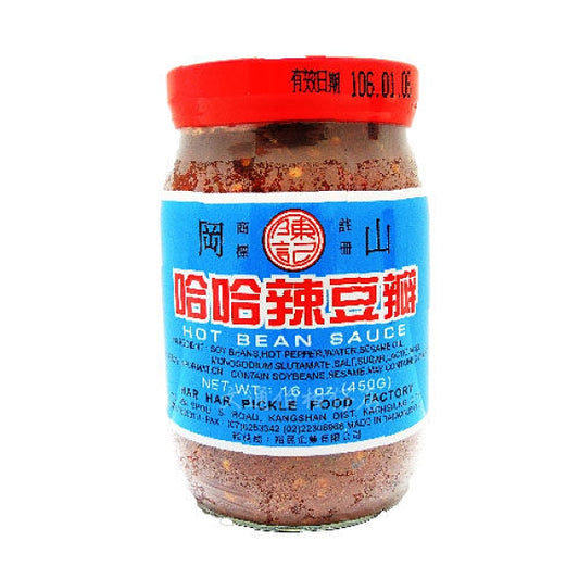 哈哈 辣豆瓣酱 - BROAD BEAN PASTE WITH CHILI  16OZ