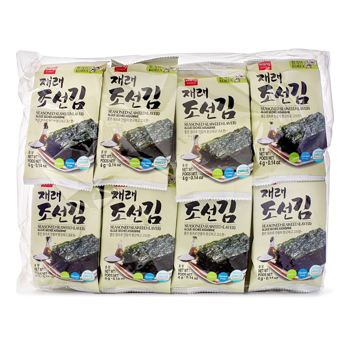 Wang Korea Traditional Seasoned Seaweed 24pk 1 each - 韓國Wang传统风味海苔  24包 1 份