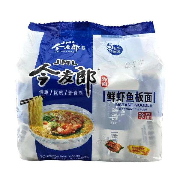 今麦郎鲜虾鱼板面(五连包) - JINGMAILANG  Instant Noodle Seafood Flavor 5packs