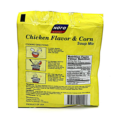 Nora Kitchen Soup Mix (Chicken & Corn Soup - Add one egg) 2.12oz/60g