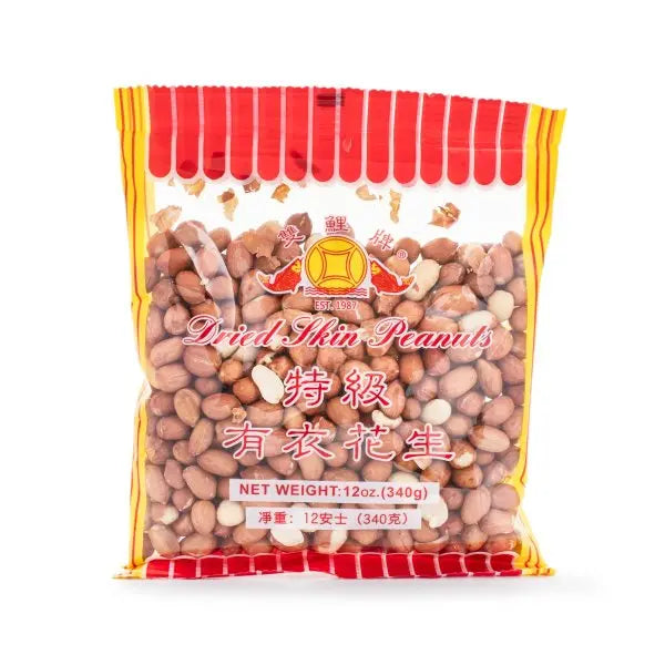 Dried Skin Peanuts - 双鲤牌特级有衣花生 12oz/340g