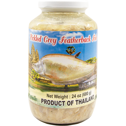 DRAGONFLY PICKLED GREY FEATHERBACK FISH SAUCE - ดราก้อนฟลาย ปลาร้าปลากราย 24oz/680g