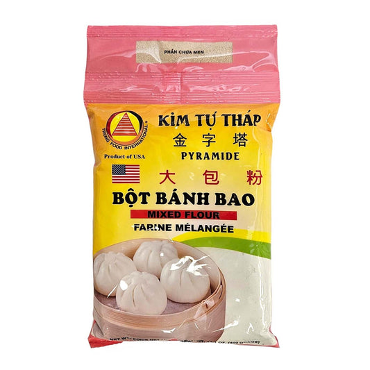 Kim Tu Thap Bot Banh Bao Mixed Flour Farine Melangee 16 oz / 453 g - 金字塔 大包粉