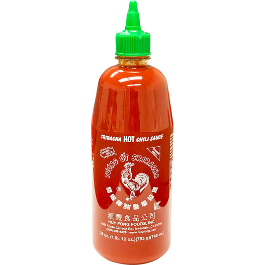 Huy Fong Sriracha Hot Chili Sauce - 汇丰是拉差辣椒醬 28OZ