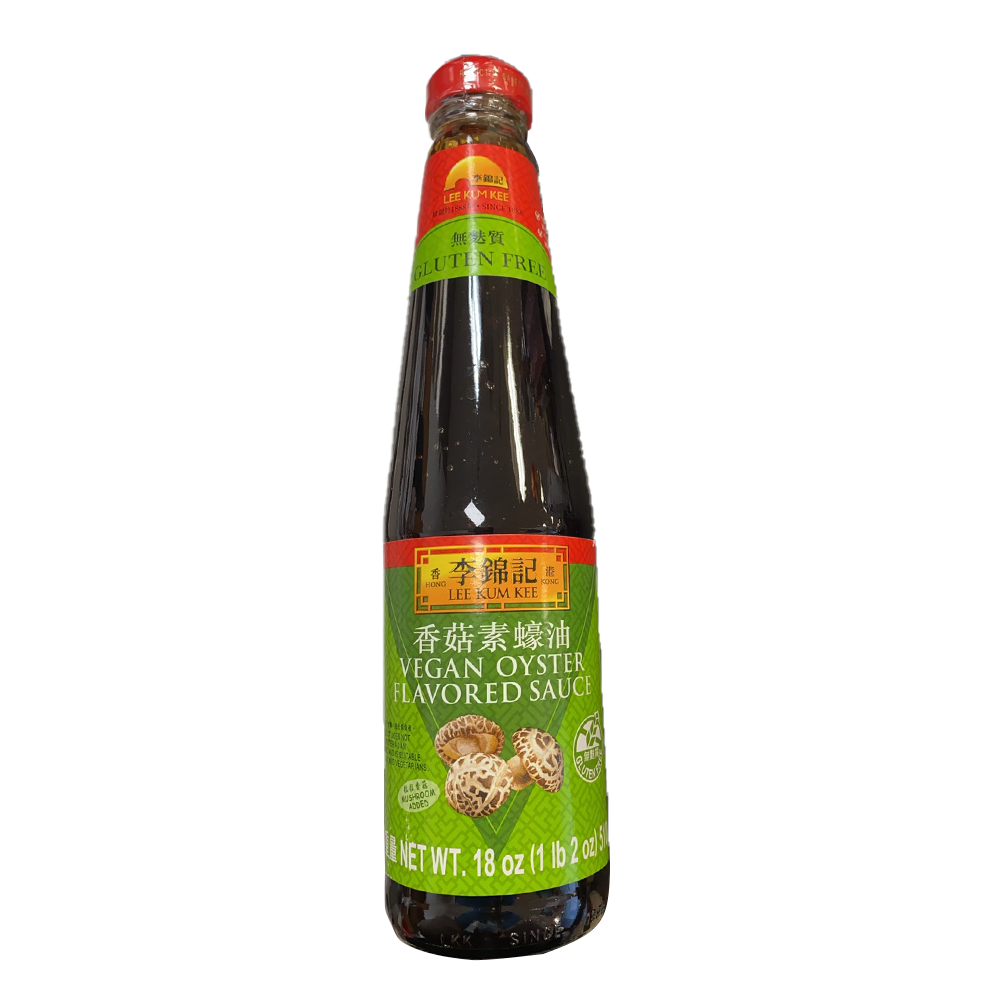 LEE KUM KEE VEGAN OYSTER FLAVORED SAUCE 18OZ - 李锦记 香菇素蠔油 GLUTEN FREE 18oz