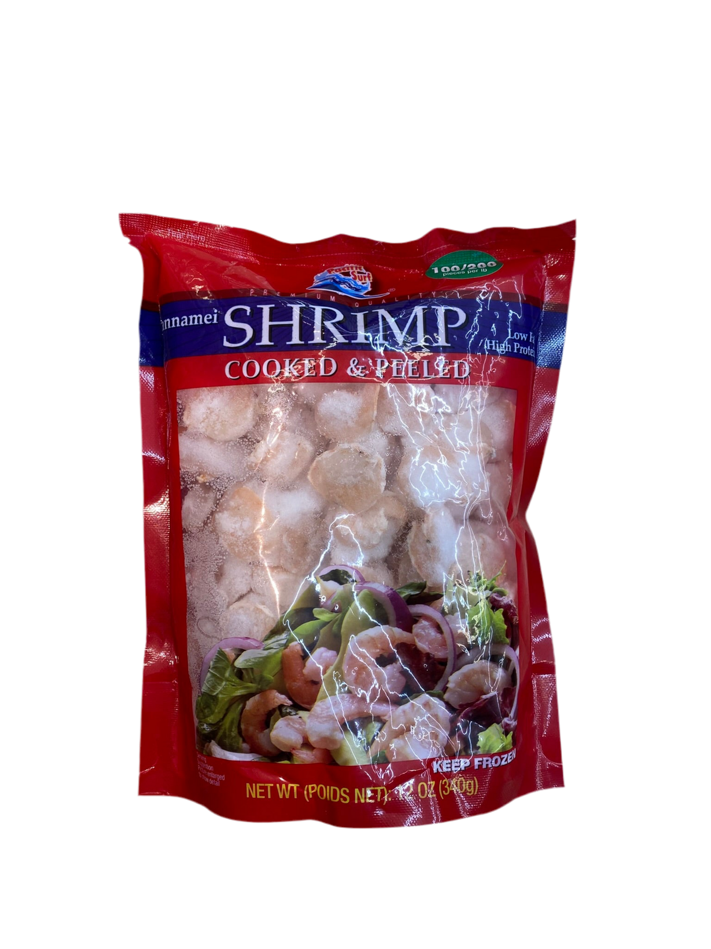 100/200 PEELED COOKED SHRIMP 12oz - 100/200 熟蝦仁340g