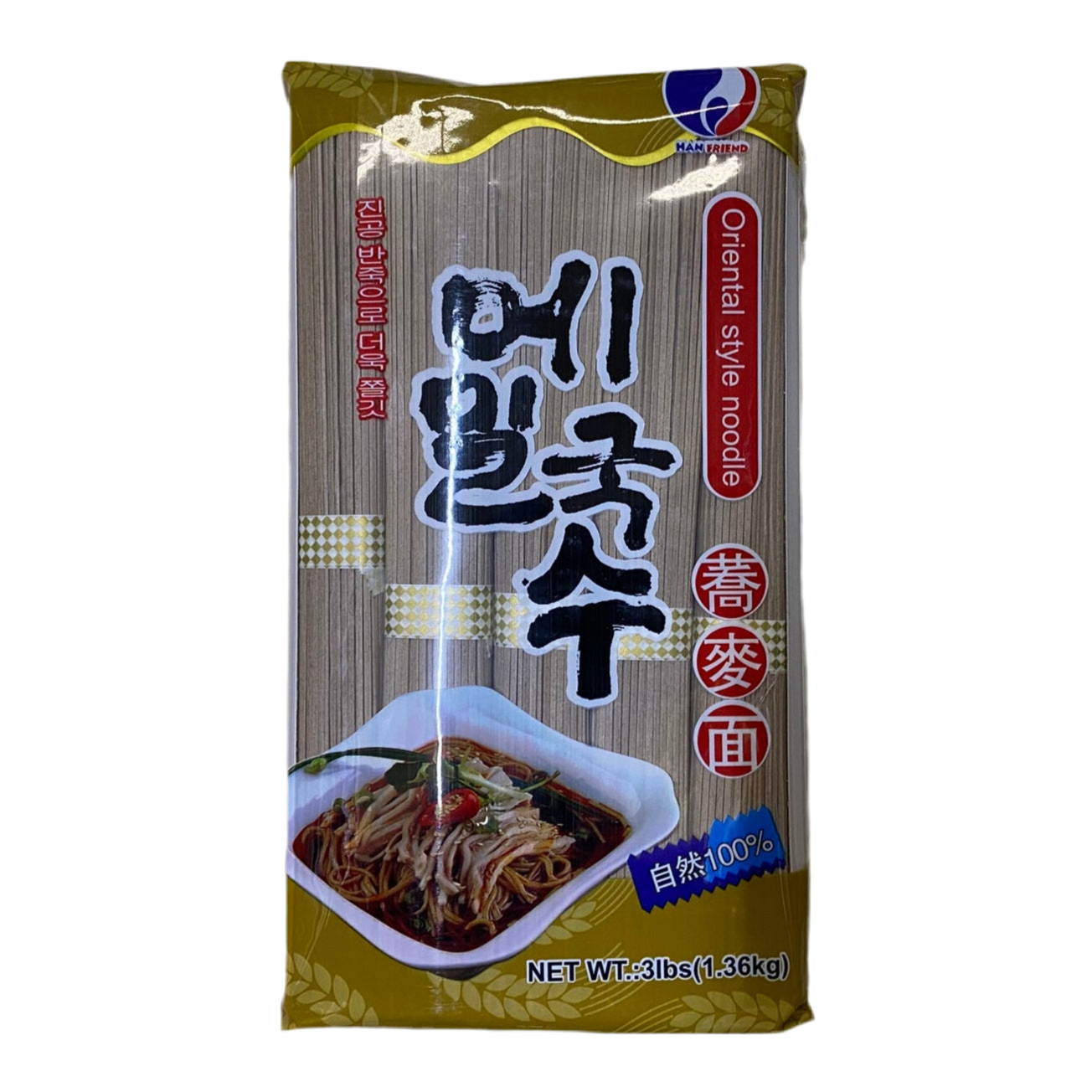 HF ORIENTAL STYLE NOODLE - 韩味缘 荞麦面 3 lbs/1.36 kg