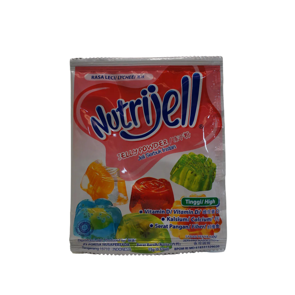 Nutrijell Jelly Powder LYCHEE 15 Gram - 凍子粉