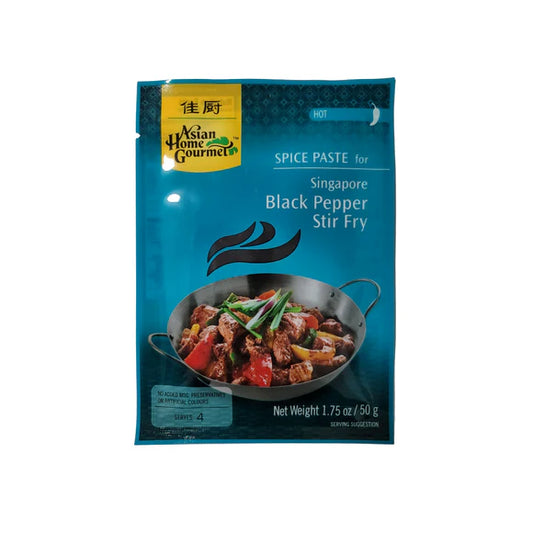 AHG Singapore Black Pepper Stir Fry 1.75 oz - 佳厨 新加坡黑胡椒炒肉 酱料 50克