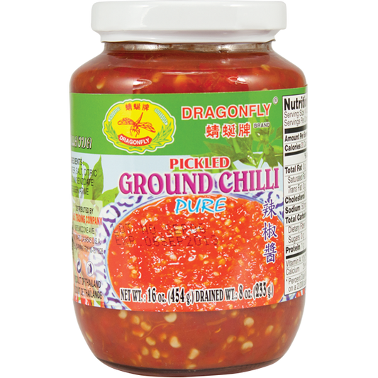 Dragonfly Pickled Ground Chili Sauce 16 oz - 蜻蜓牌辣椒酱