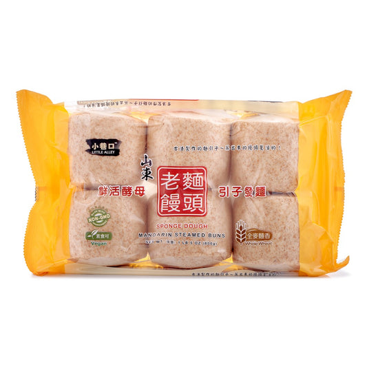 小巷口山东老面馒头 全麦面香 - LITTLE ALLEY WHOLE WHEAT BUN 600g