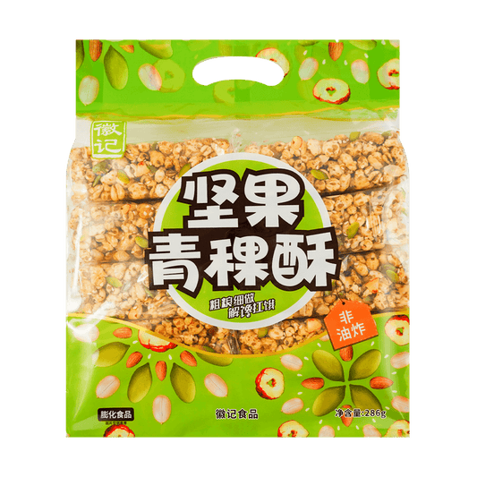 HJ Peanuts Pop Highland Barley 286g - 徽记 坚果青稞酥