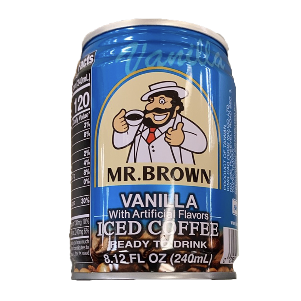 MR. BROWN Coffee Vanilla 240ml - 台湾伯朗 三合一咖啡 香草味 240ml