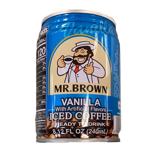 MR. BROWN Coffee Vanilla 240ml - 台湾伯朗 三合一咖啡 香草味 240ml