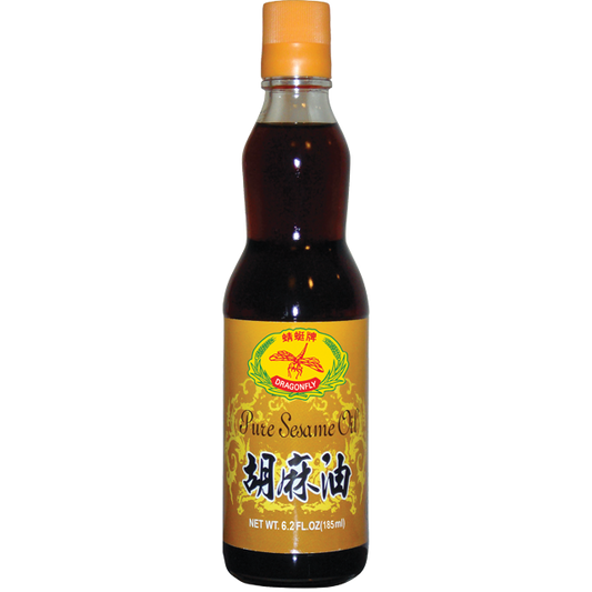 DRAGONFLY PURE SESAME OIL 6.2OZ - 蜻蜓牌胡麻油