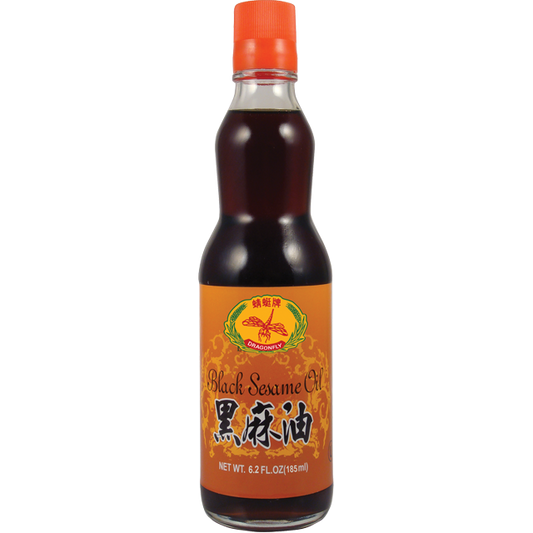 DRAGONFLY BLACK SESAME OIL 6.2OZ - 蜻蜓牌黑麻油