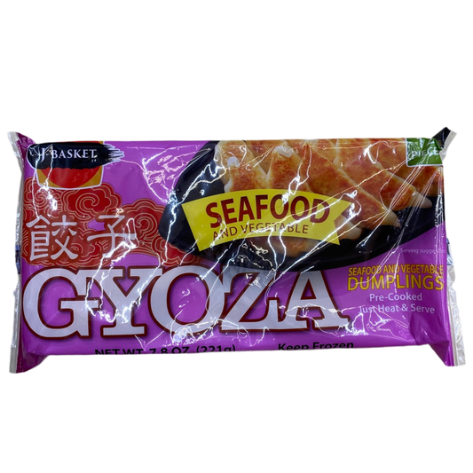 J-BASKET GYOZA SEAFOOD 12P 7.80 OZ - 日式海鲜饺子