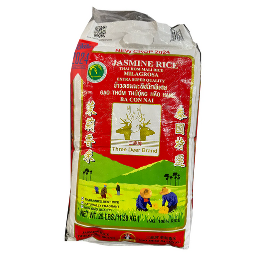 三鹿牌茉莉香米- 3 Deer Jasmine Rice (25 lb)