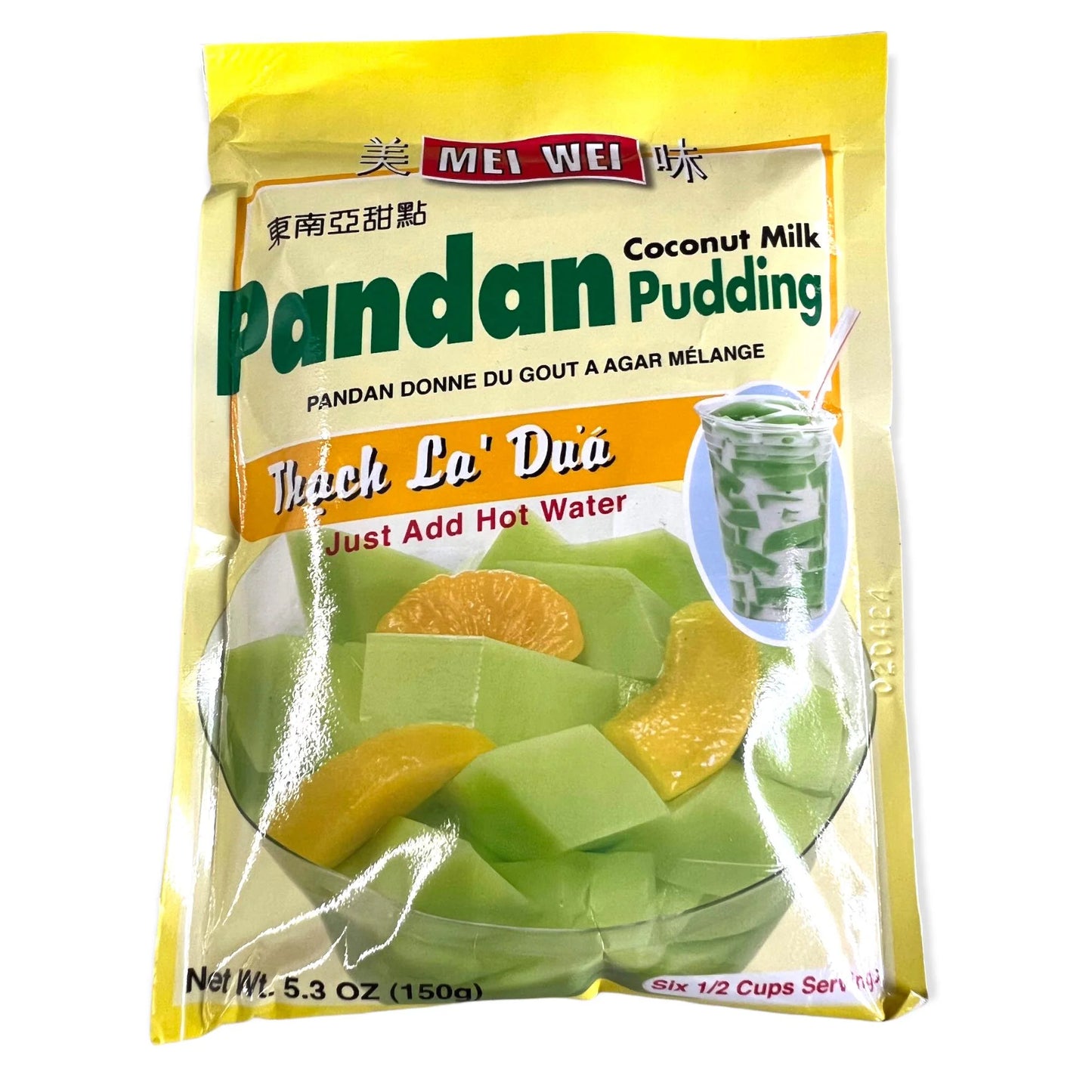 Mei Wei Pandan Coconut Milk Flavor Pudding 5.3 OZ - 東南亞甜點