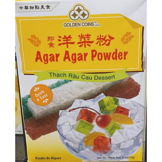 Golden Coins Agar Agar Powder / 即食洋菜粉 - 170g