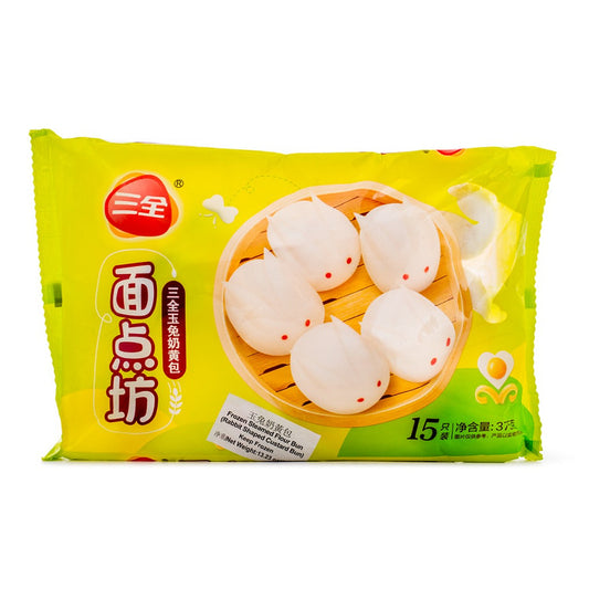 三全面點坊玉兔奶黃包15個375g