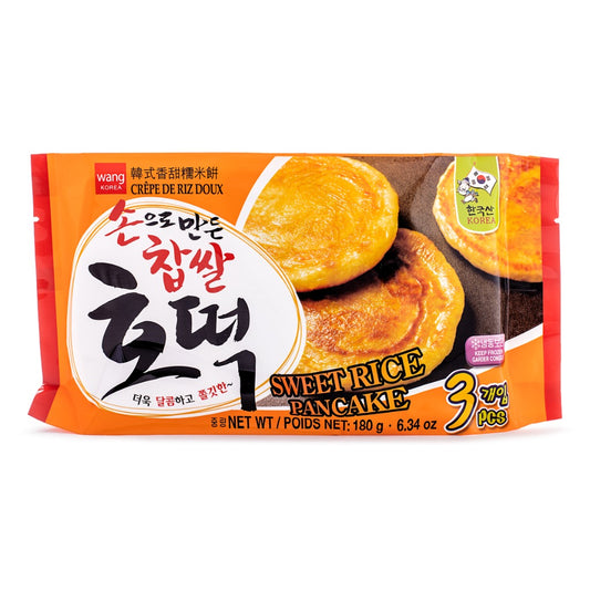 Wang Sweet Rice Pancake, Original Flavor180 g - 韩式香甜糯米饼 原味 冷冻 180 克