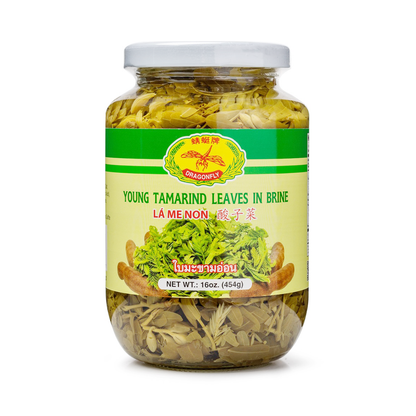 DRAGONFLY Young Tamarind Leaves in Brine - 蜻蜓牌酸子菜 16oz/454g