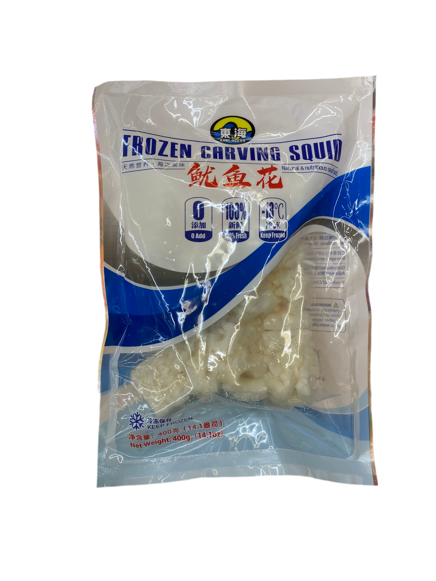 Frozen Carving Squid 14.1 oz - 冷冻 鱿鱼花 400g