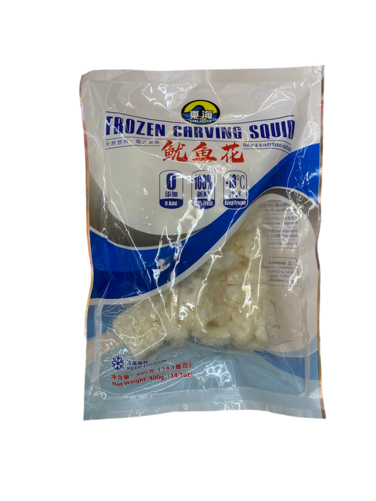 Frozen Carving Squid 14.1 oz - 冷冻 鱿鱼花 400g