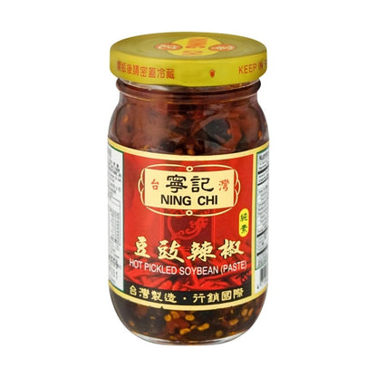 台湾宁记 豆豉辣椒 调味辣酱 245g - NING CHI Fermented Black Bean Chili, 8.6oz