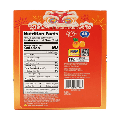 AMOS 4D FRUIT BURST ORANGE GIFT BOX - 金多多爆汁罐裝金橘 300g