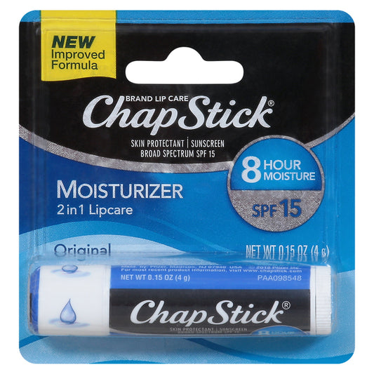 ChapStick Lip Balm Original Moisturizer SPF 15 0.15oz - 美国俏唇润唇膏 4g