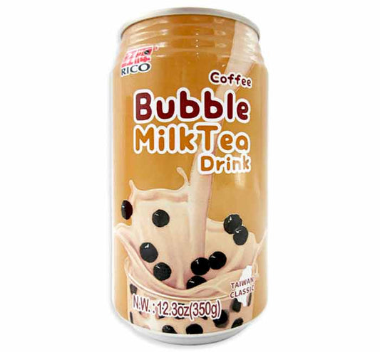 RICO Bubble Milk Tea Drink Coffee 12.3oz - 台灣RICO紅牌珍珠奶茶咖啡口味350ml