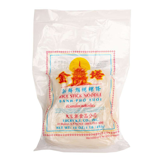 LUCK K.T. Fresh Rice Stick Noodle - 金塔 新鲜潮州粿条 1 LB