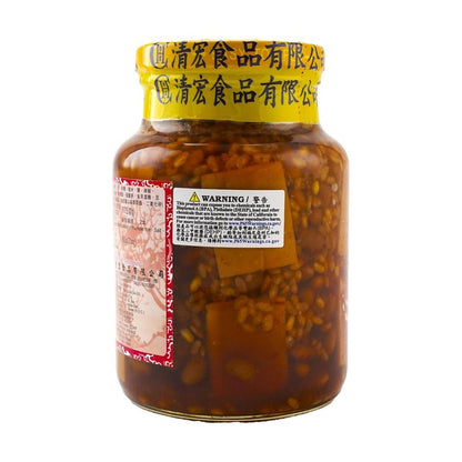 台湾清宏 万年香 阿公豆乳 辣豆瓣腐乳 600g - CHIN HUN Spicy Fermented Tofu with Doubanjiang 21.16 oz