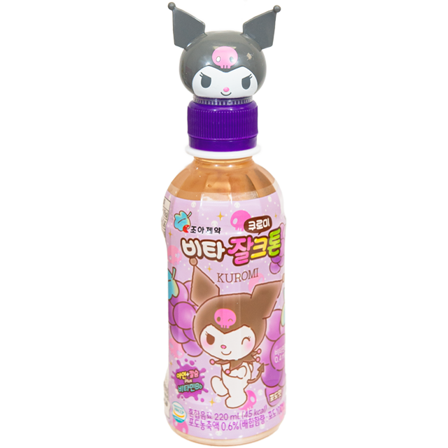 VITA Kuromi 饮料 葡萄味 220ml (韩国)  - VITA Kuromi Drink Grape 220ml (Korea)