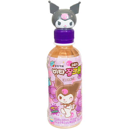 VITA Kuromi 饮料 葡萄味 220ml (韩国)  - VITA Kuromi Drink Grape 220ml (Korea)