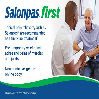 Salonpas Pain Relieving Patch, 3 patches - 撒隆巴斯® 鎮痛膏藥貼布（3片）