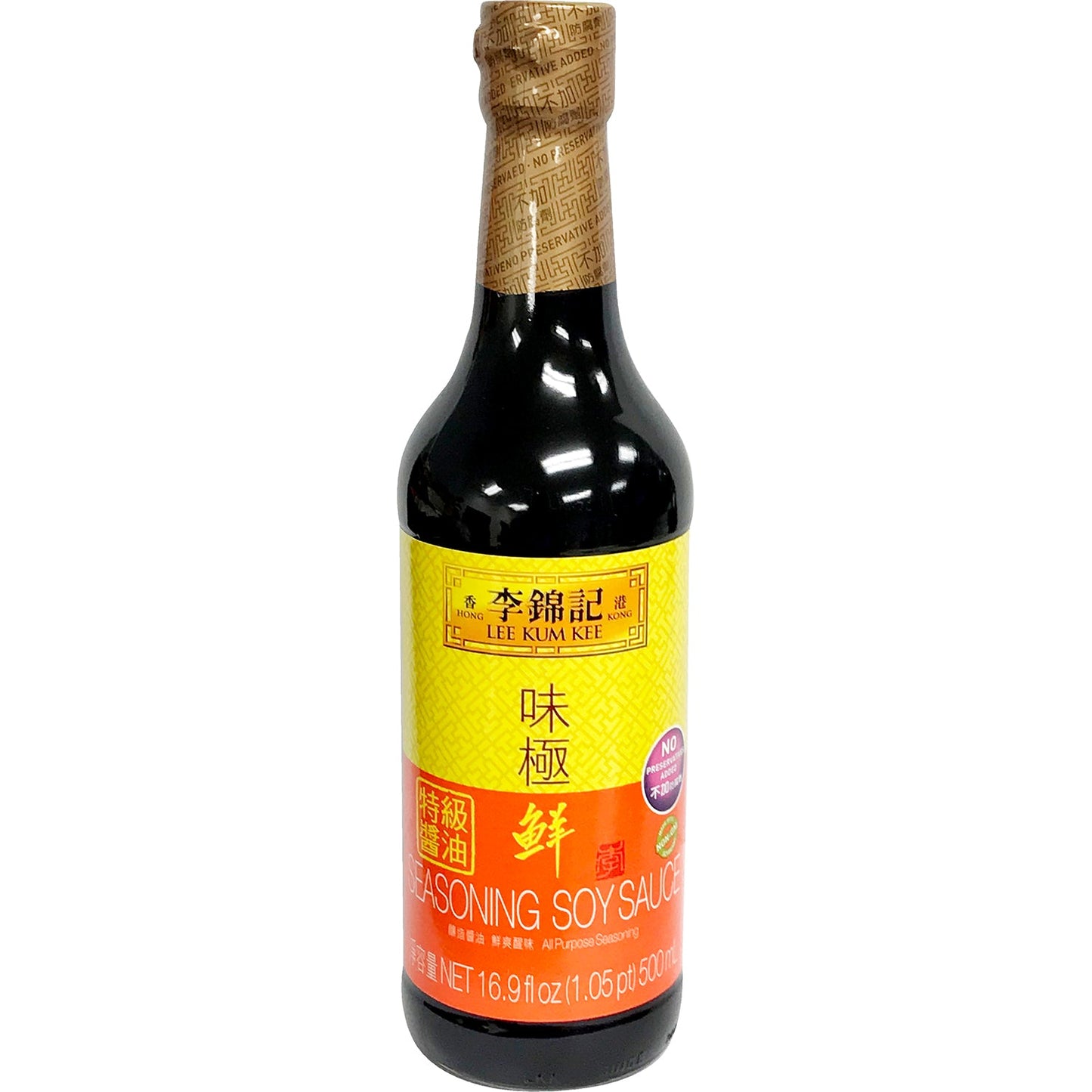 李锦记味极鲜酱油 - LKK SEASONED SOY SAUCE 16.9oz